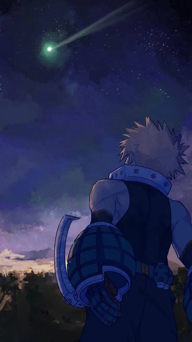 ai character: Katsuki Bakugo background