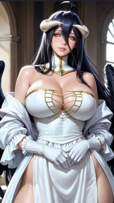 ai character: Albedo background