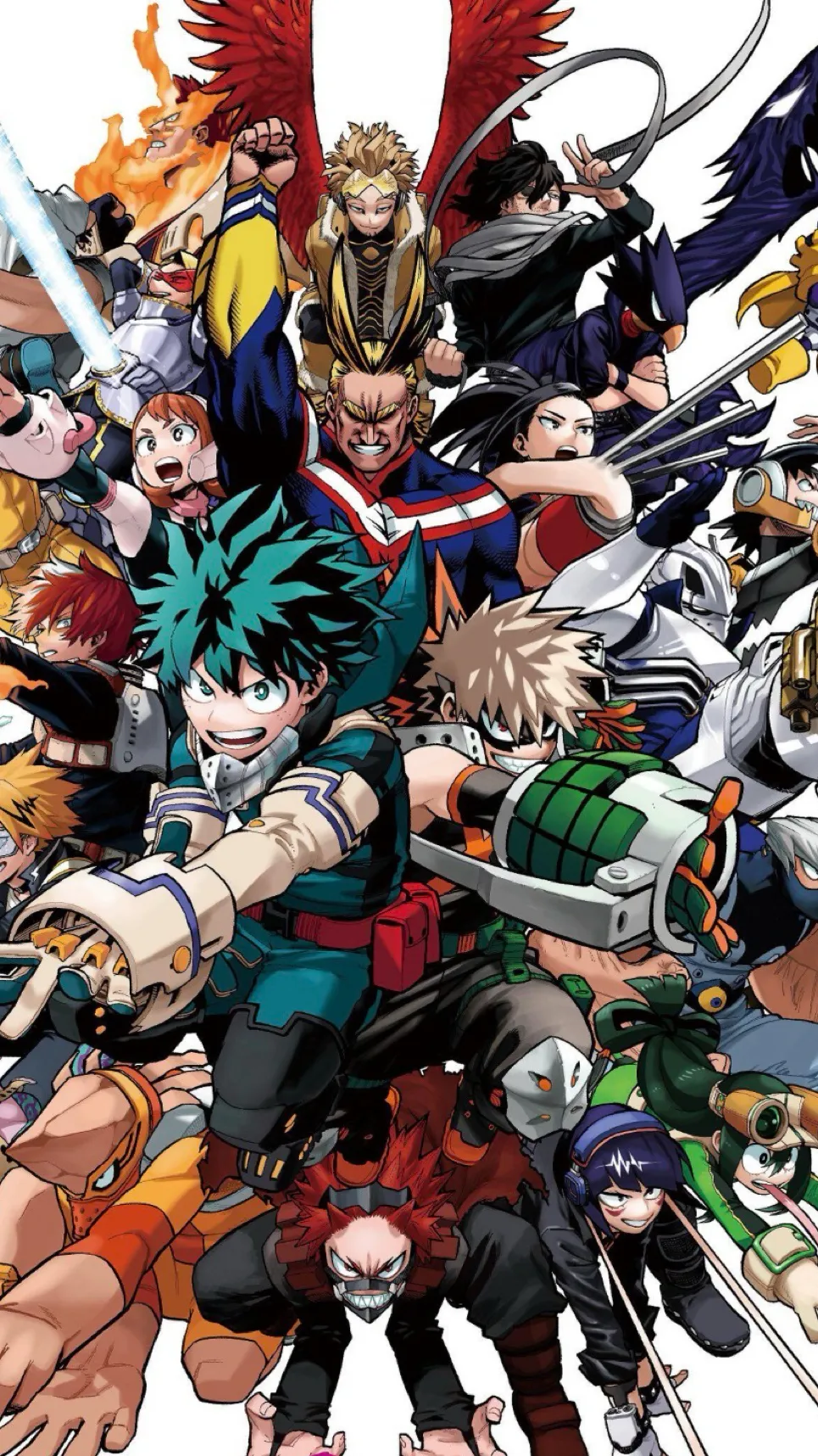 ai character: MHA pool party background
