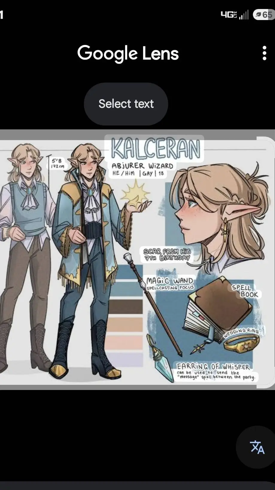 ai character: Kalceran (Kal) background