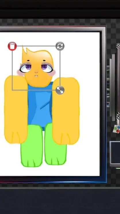 ai character: girl noob background