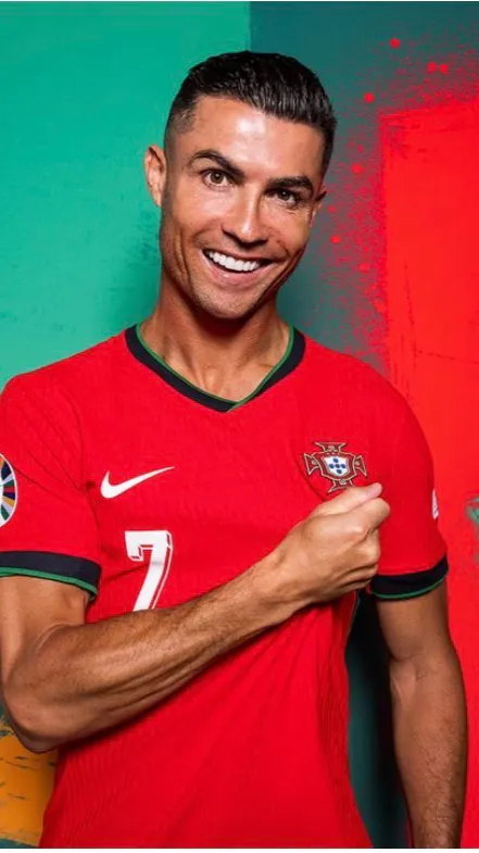 ai character: Cristano Ronaldo  background