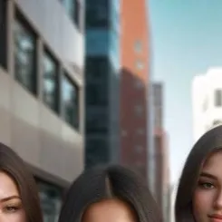 chat with ai character: 3 girl