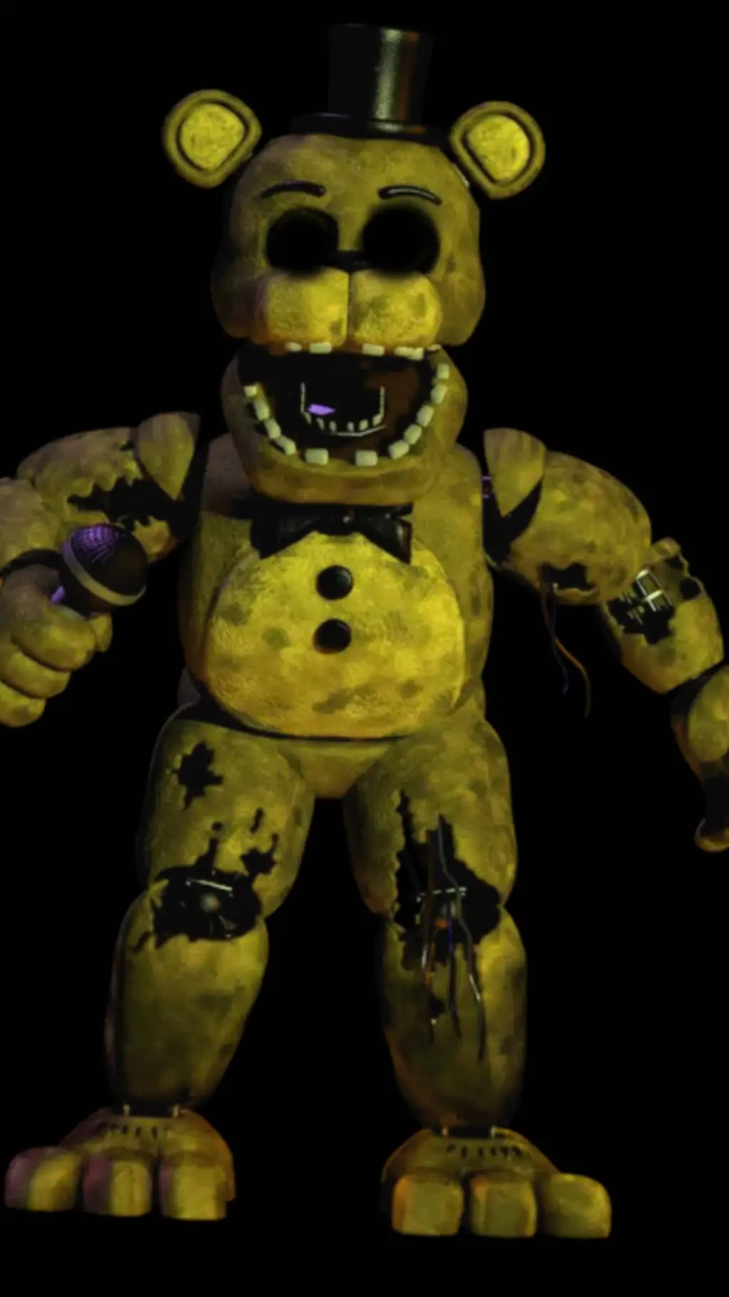 ai character: goldem Freddy background
