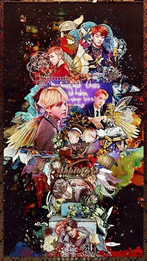 ai character: BTS 🪻 background