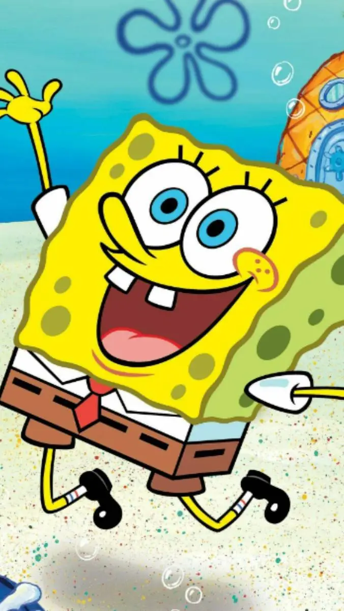 ai character: SpongeBob  background