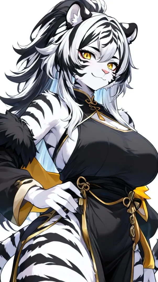 ai character: (Snow leopard) Mia background
