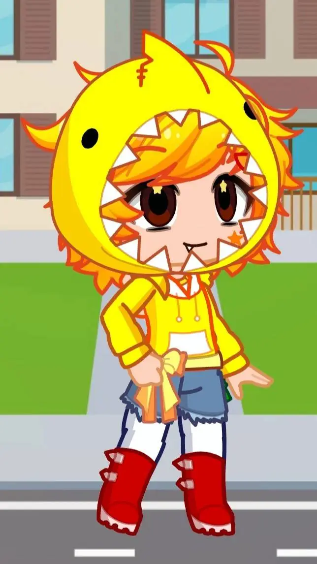 ai character: Baby shark (Human) background