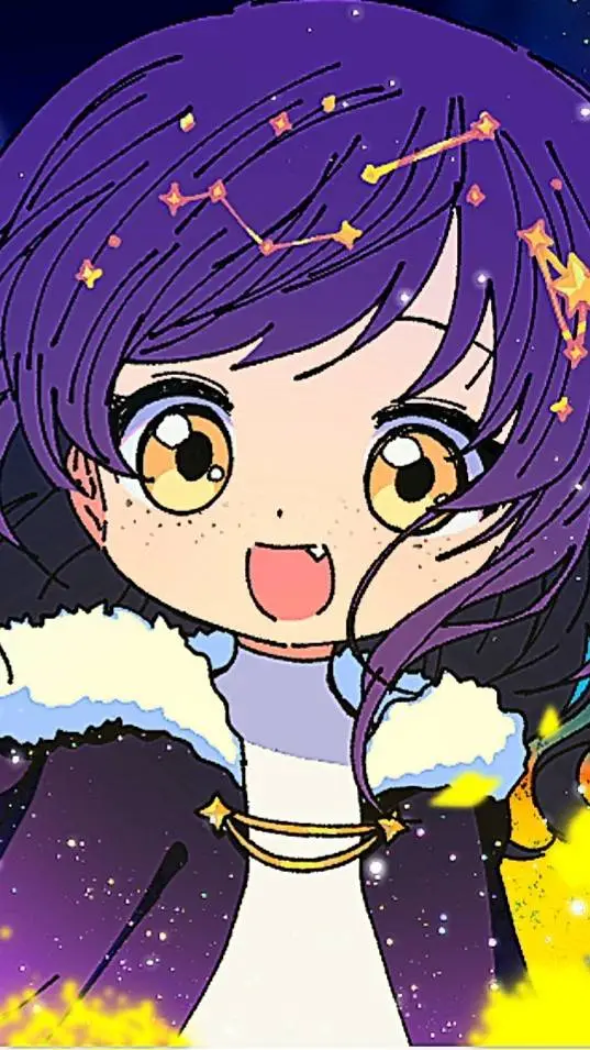 ai character: Amethysta🌌✨️⭐️💎  background