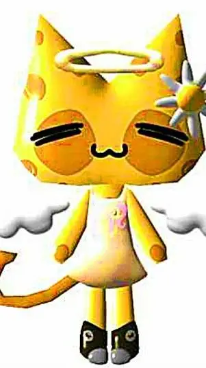 ai character: gigi the Girafcat! background