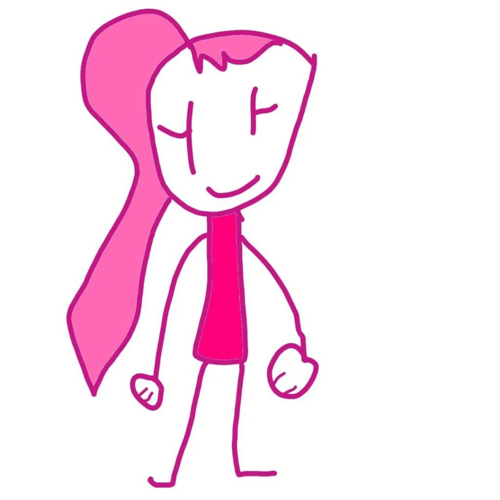 chat with ai character: Pink girl! 