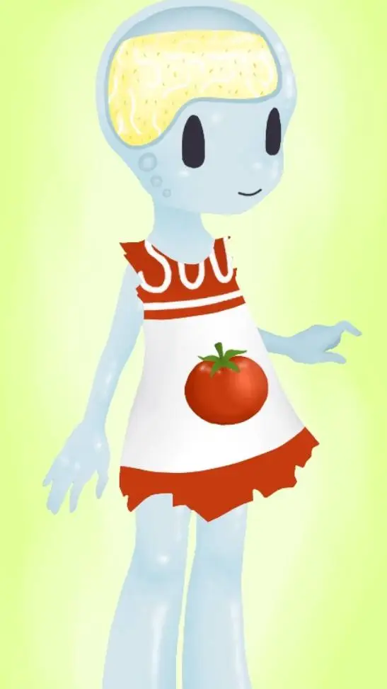 ai character:  Noodle  background