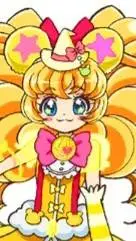 ai character: Cure Goldie!!!!  background