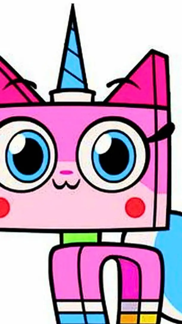 ai character: Unikitty!  background