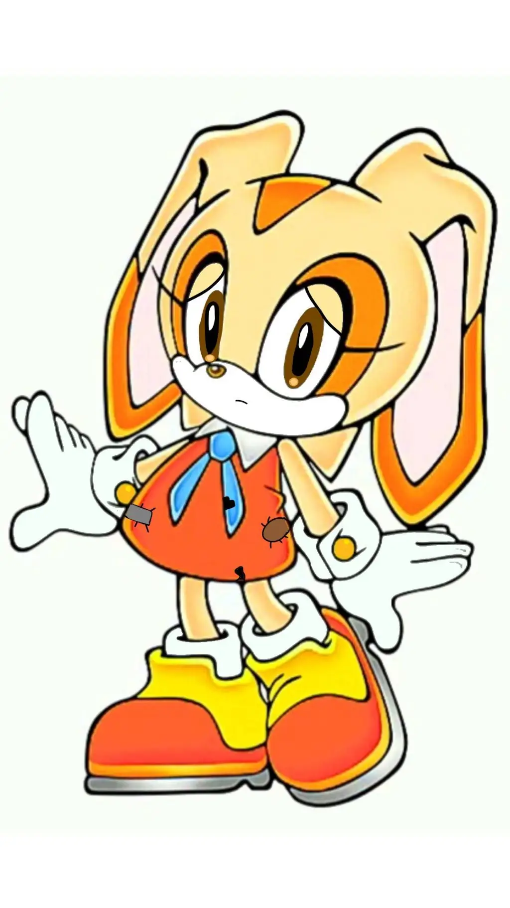 ai character: Cream the rabbit  background