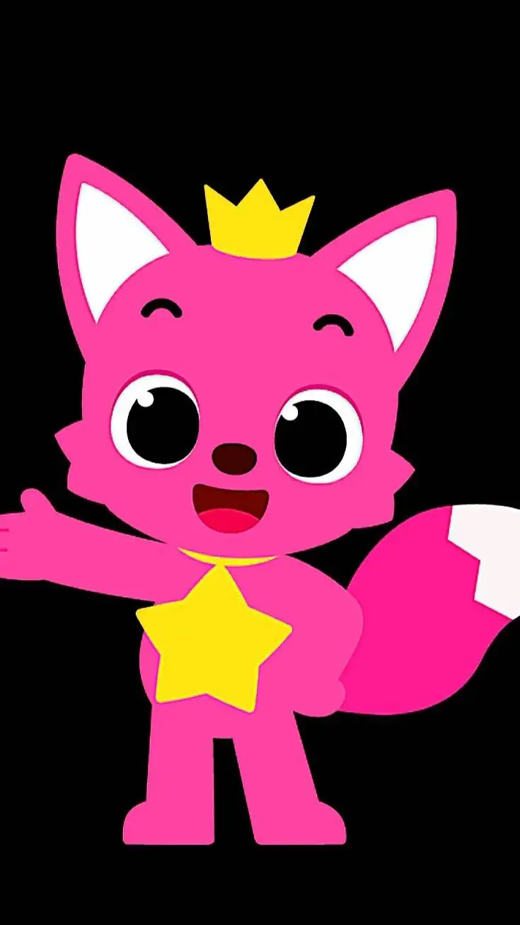 ai character: Pinkfong  background