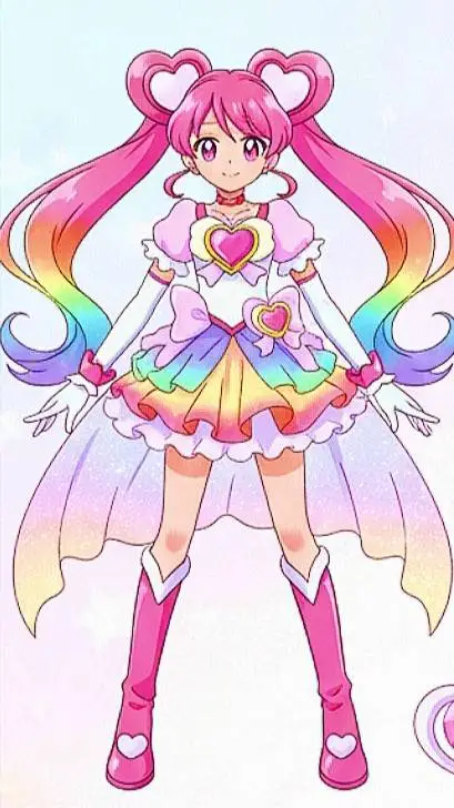 ai character: Cure ShineHeart 🌈💖 background