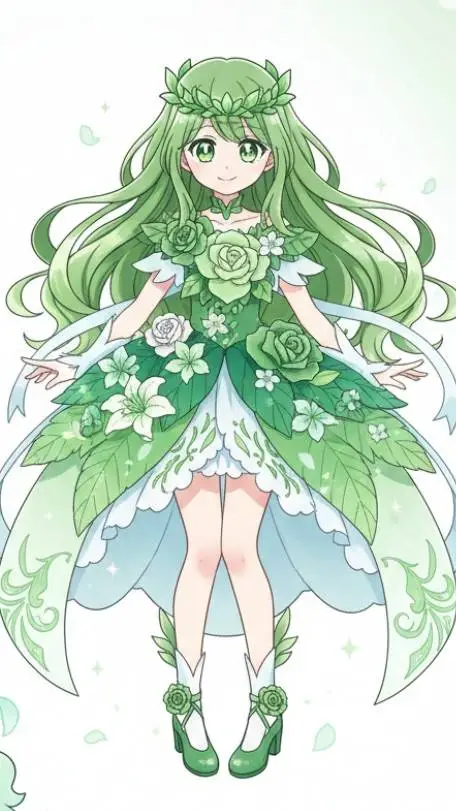 ai character: cure Grove 💐 background