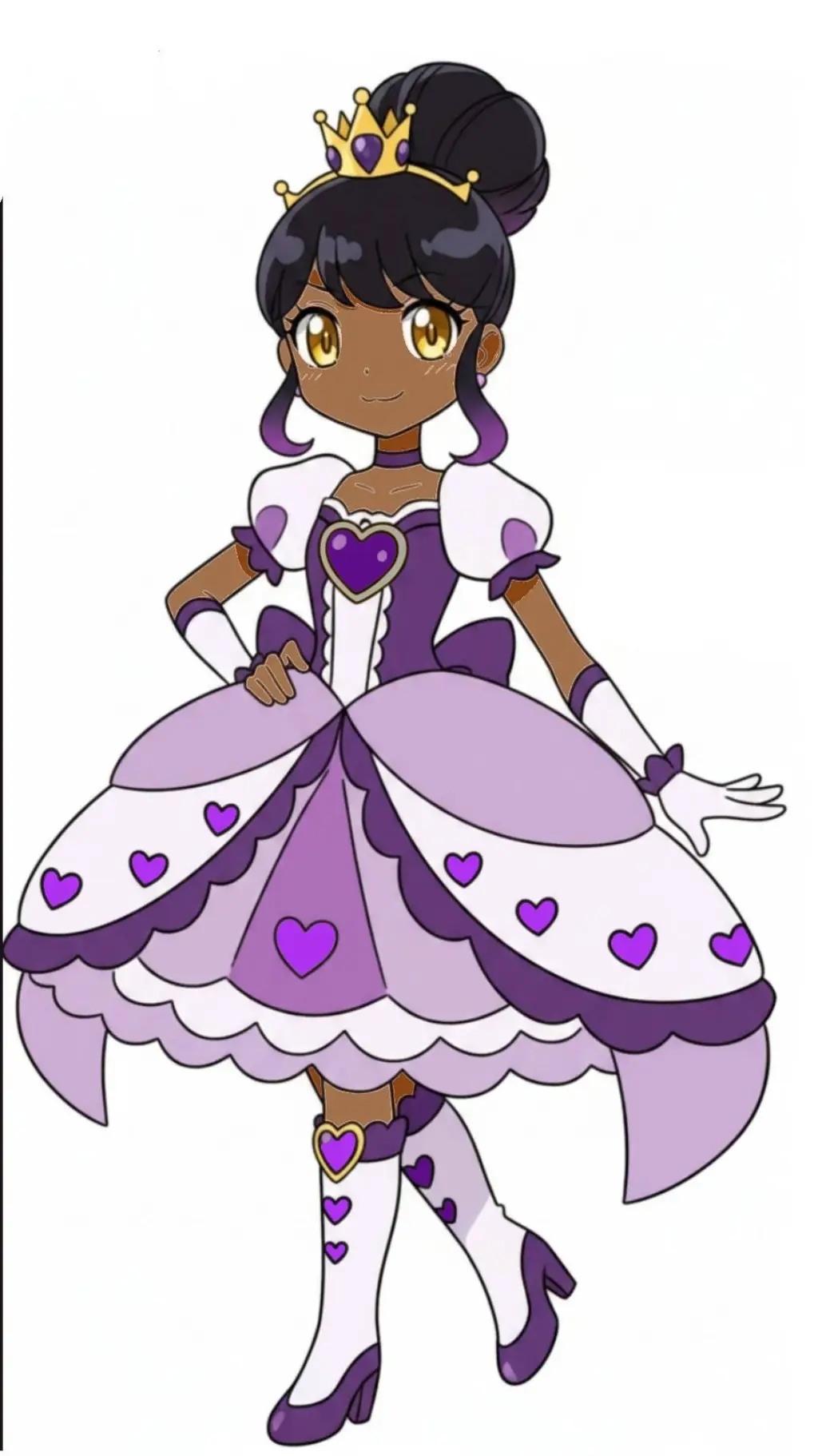 ai character: Princess Kitty 😺 💜 background