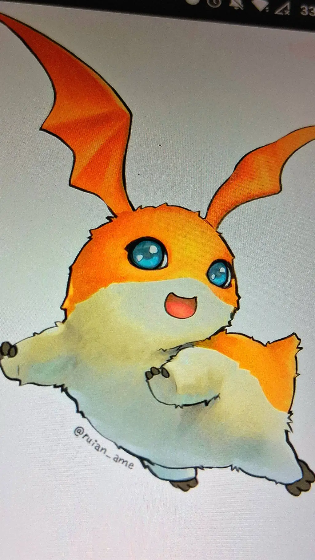 ai character: Patamon  background