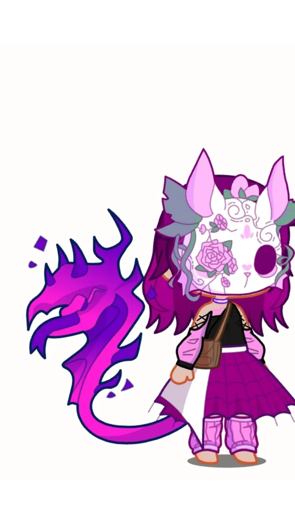 ai character: Orchid 💜 background
