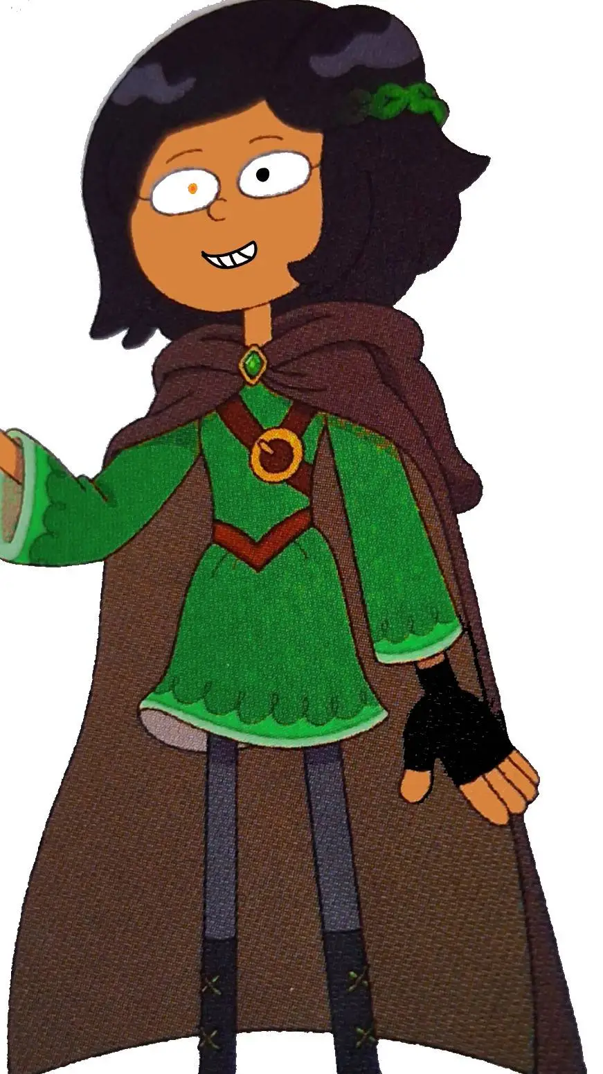 ai character: Marcy Wu (💚)  background