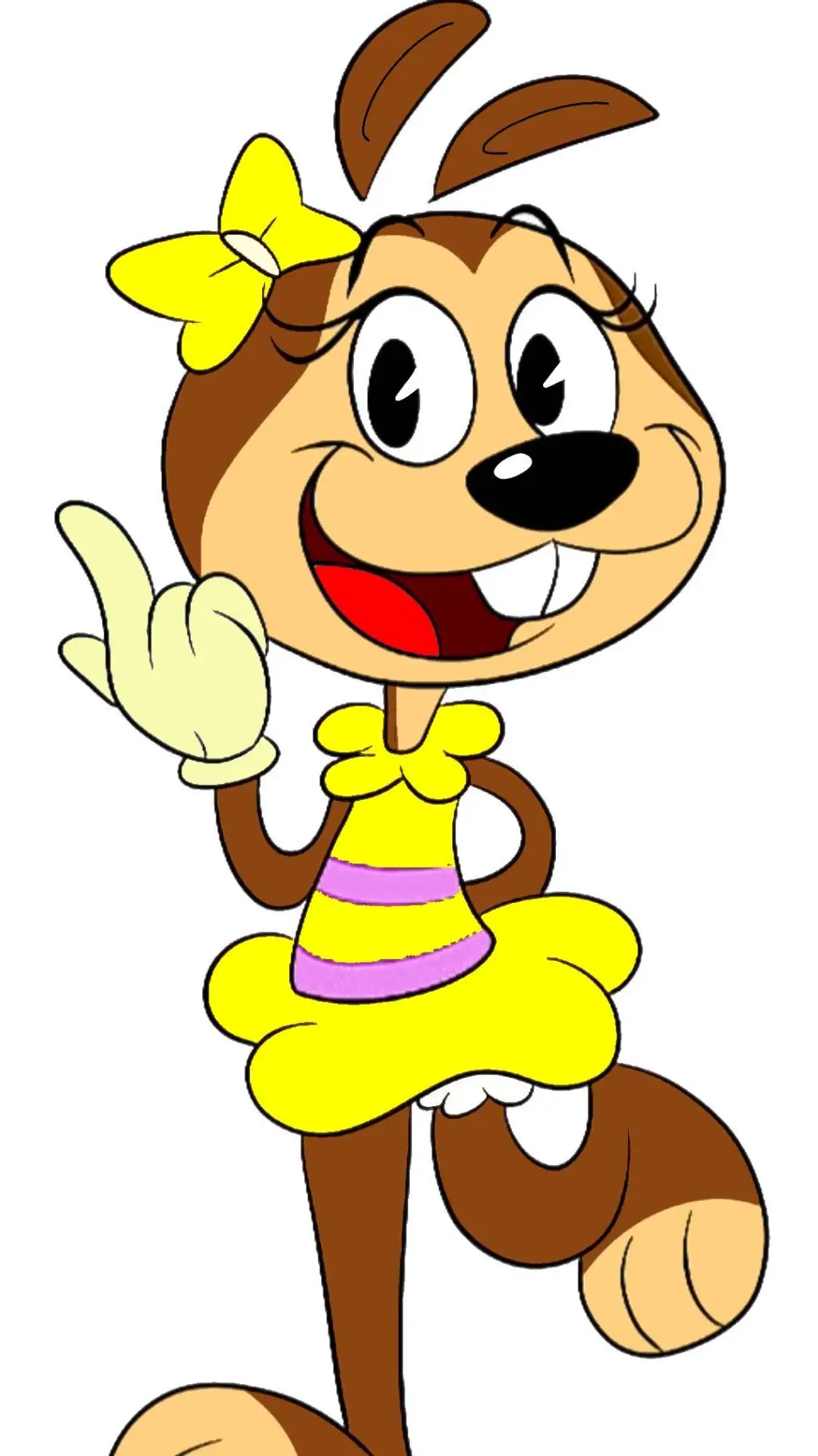 ai character: Dolly Gopher (💛)  background