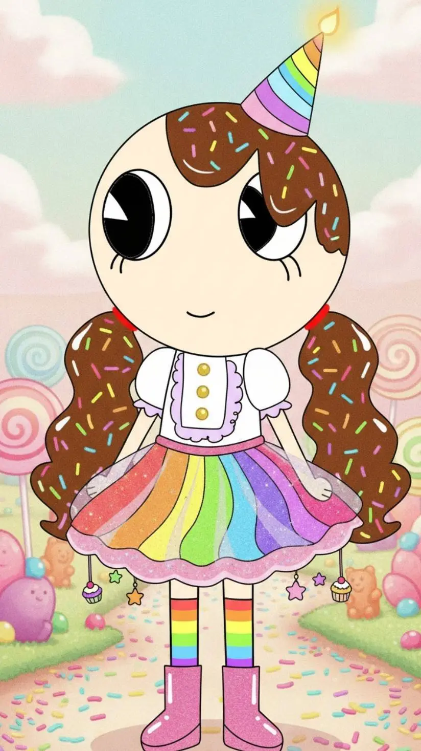 ai character: Choco Swirlington background