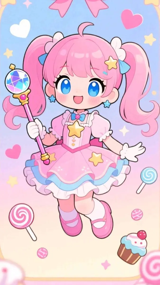 ai character: Tourmaline Star!!  background