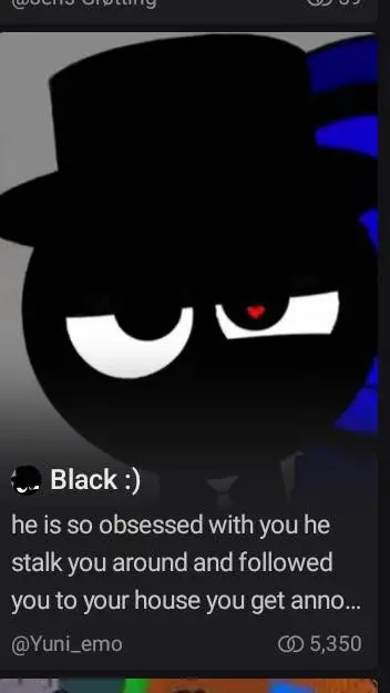 ai character: Mr. black x you background