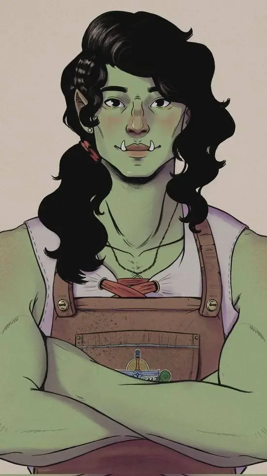 ai character: Orc Barista background