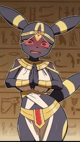 ai character: Egyptian Umbreon background