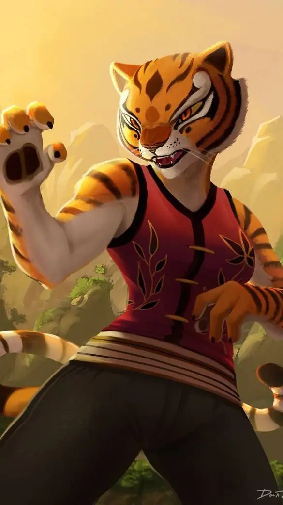 ai character: Tigress (KFP) background