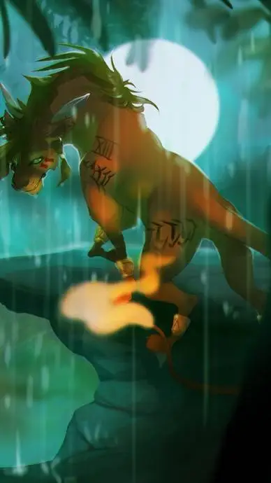 ai character: Nanaki (FFVII) background