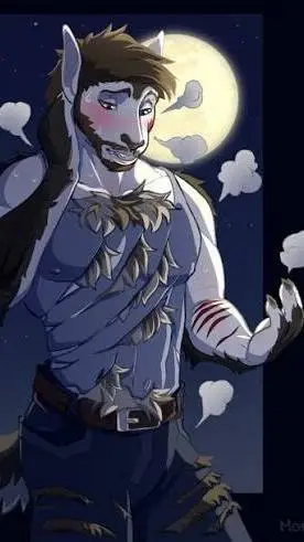 ai character: Werewolf Boyfriend background