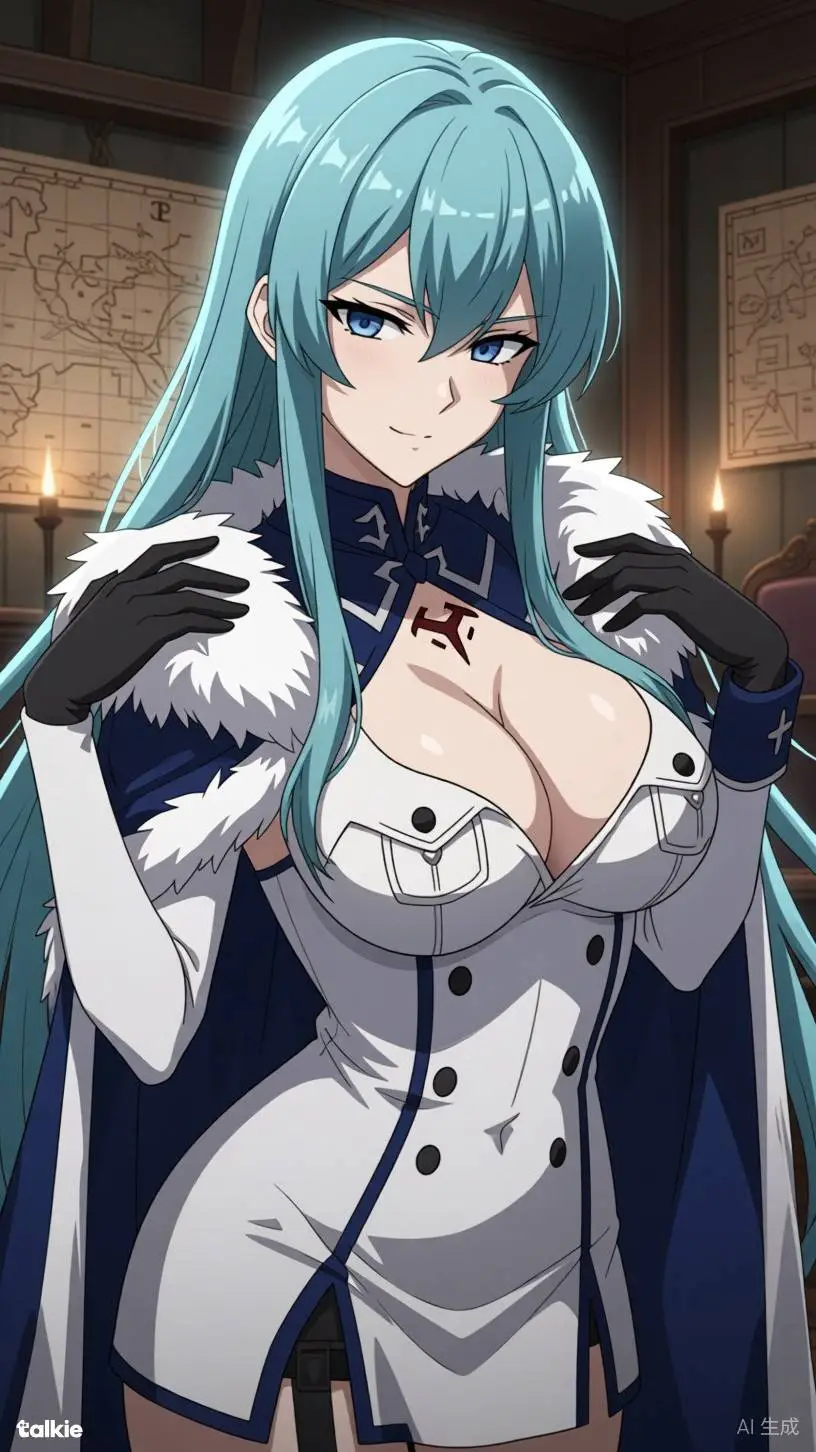 ai character: ESDEATH-Ice Queen background
