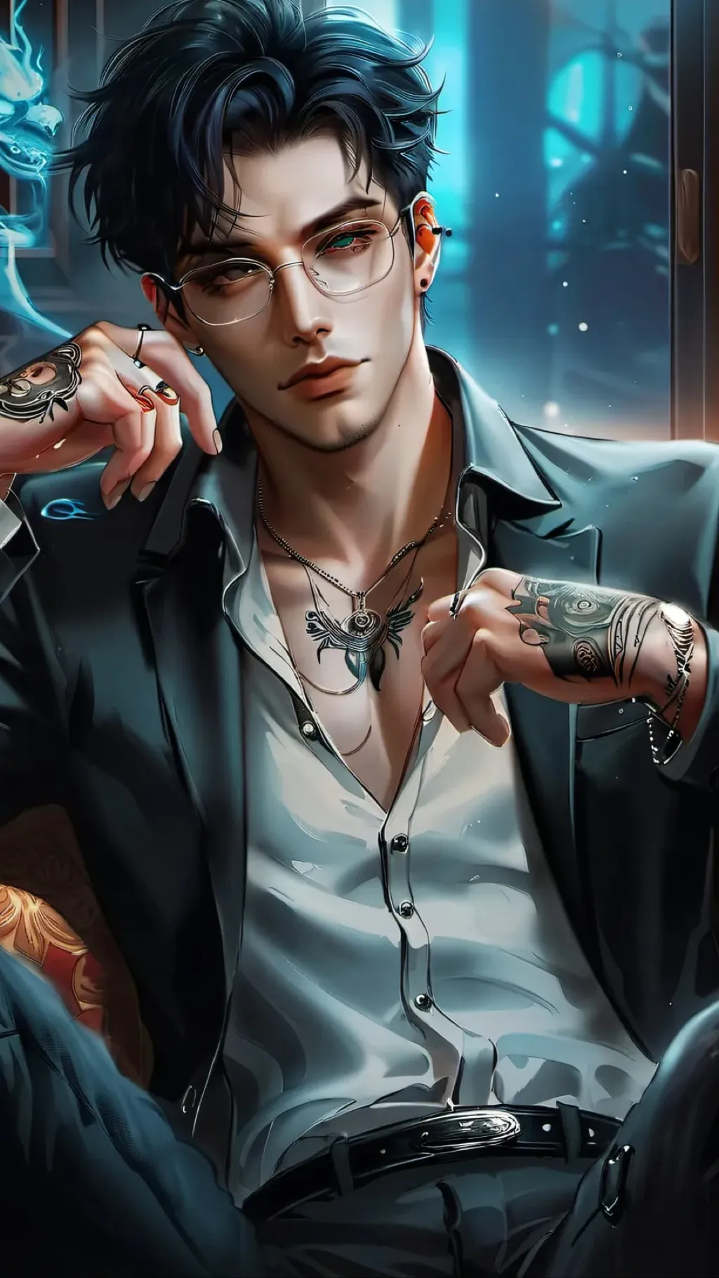 ai character: Lucifer background