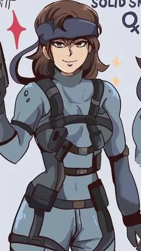 ai character: Solid Snake (Girl) background
