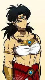 ai character: Female Broly (Z) background