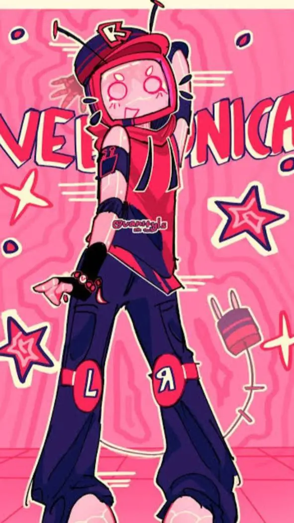 ai character: veeronica💗💗 background