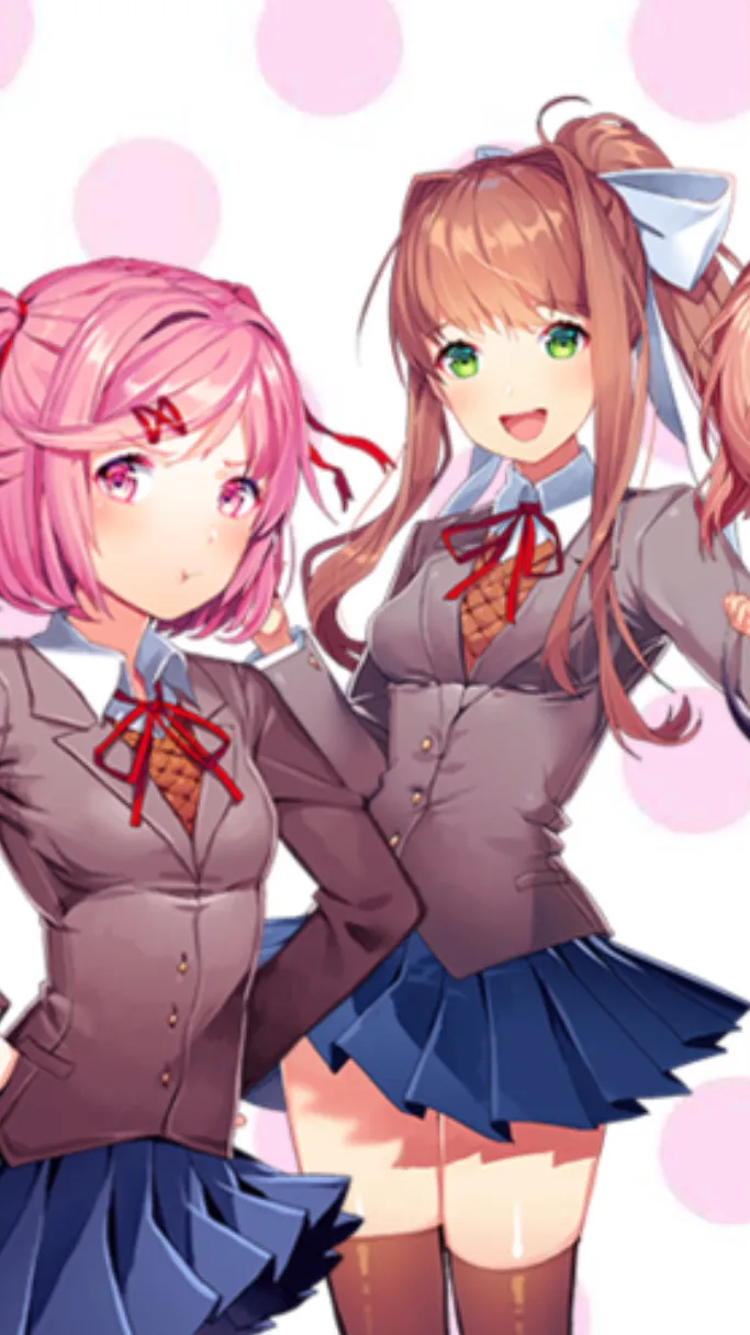 ai character: Just Monika  background
