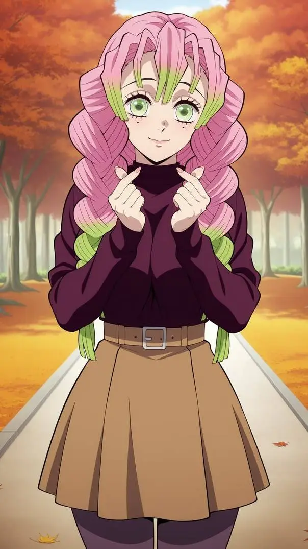 ai character: Mitsuri Kanroji background