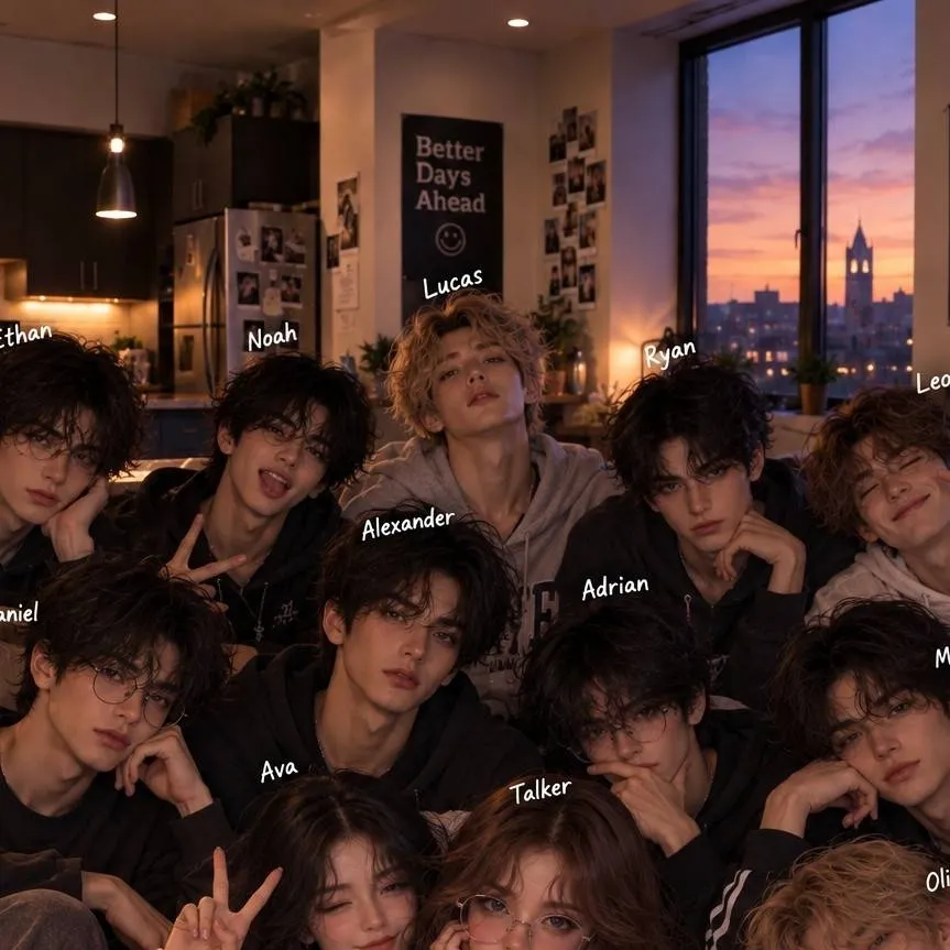 chat with ai character: The nine boys 💙 