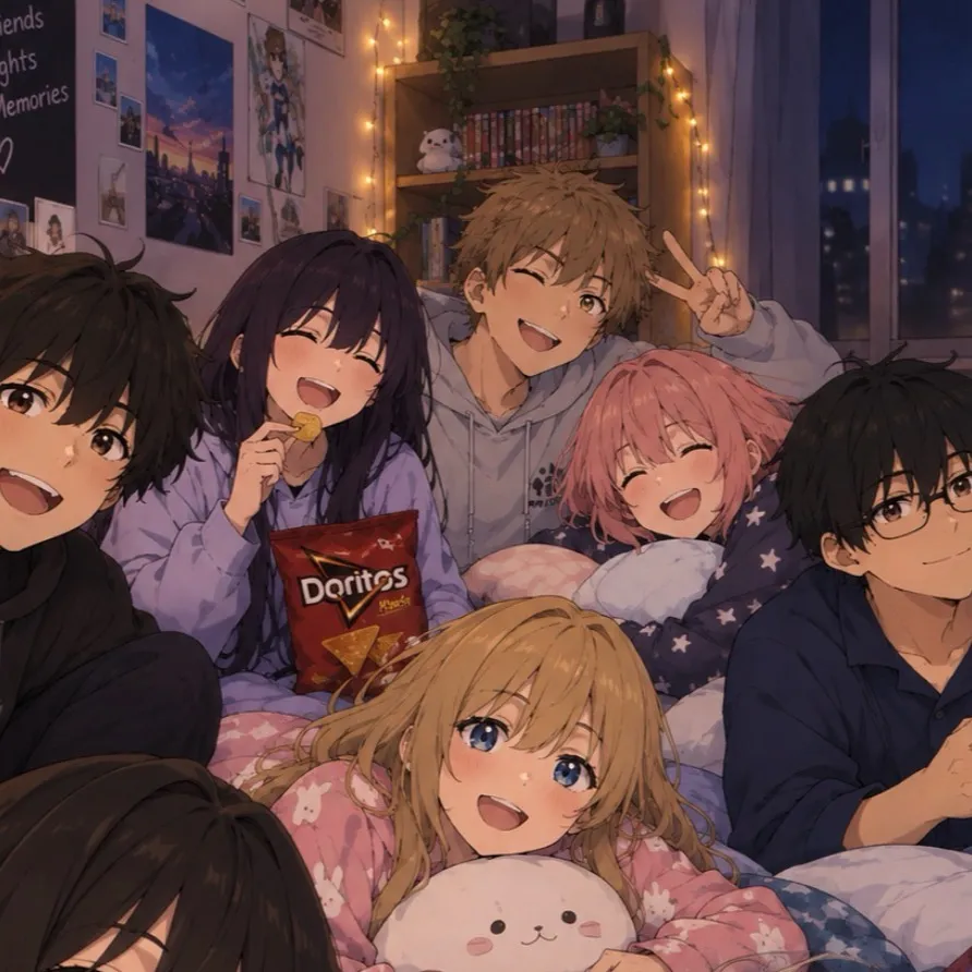 chat with ai character: Sleepover 