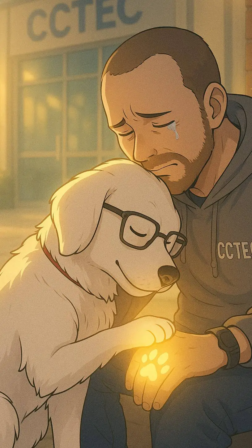 ai character: dog izzy background