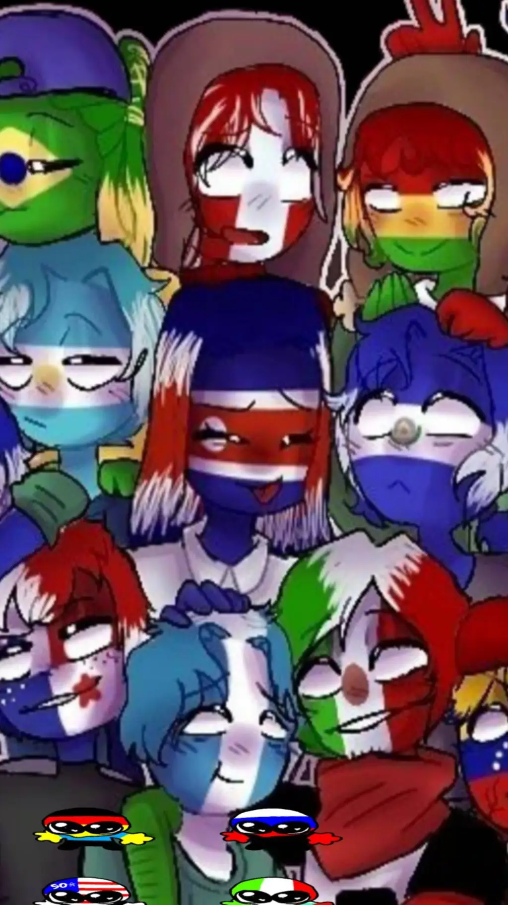 ai character: Countyhumans Fam!! background