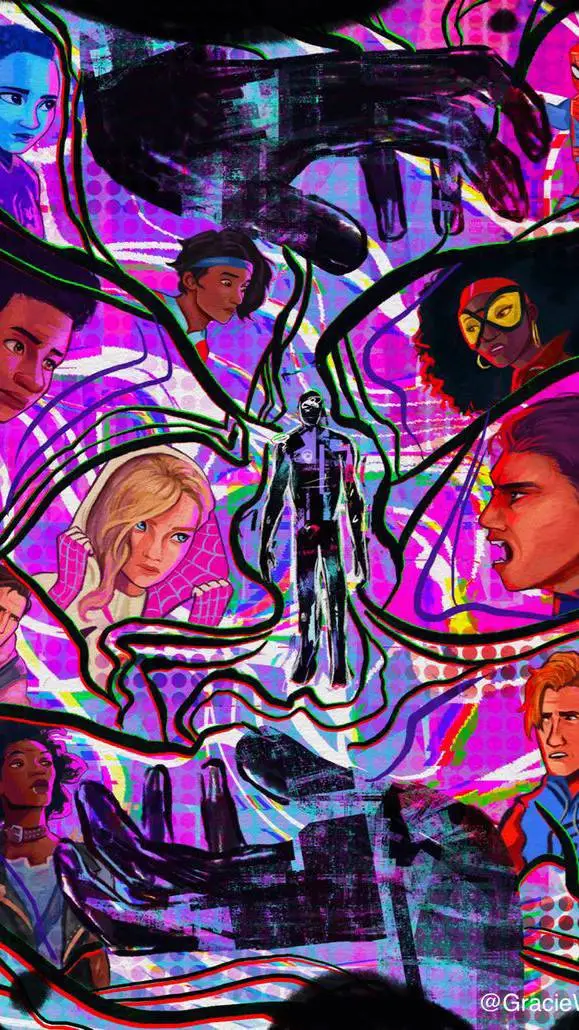 ai character: 🕷Spider-Man verse🕷 background