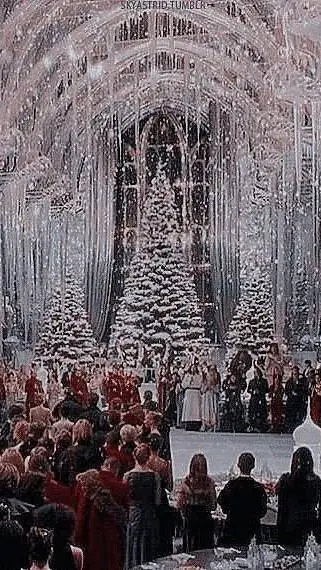 ai character: Hogwarts Yule Ball background