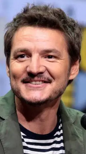 ai character: Pedro Pascal  background
