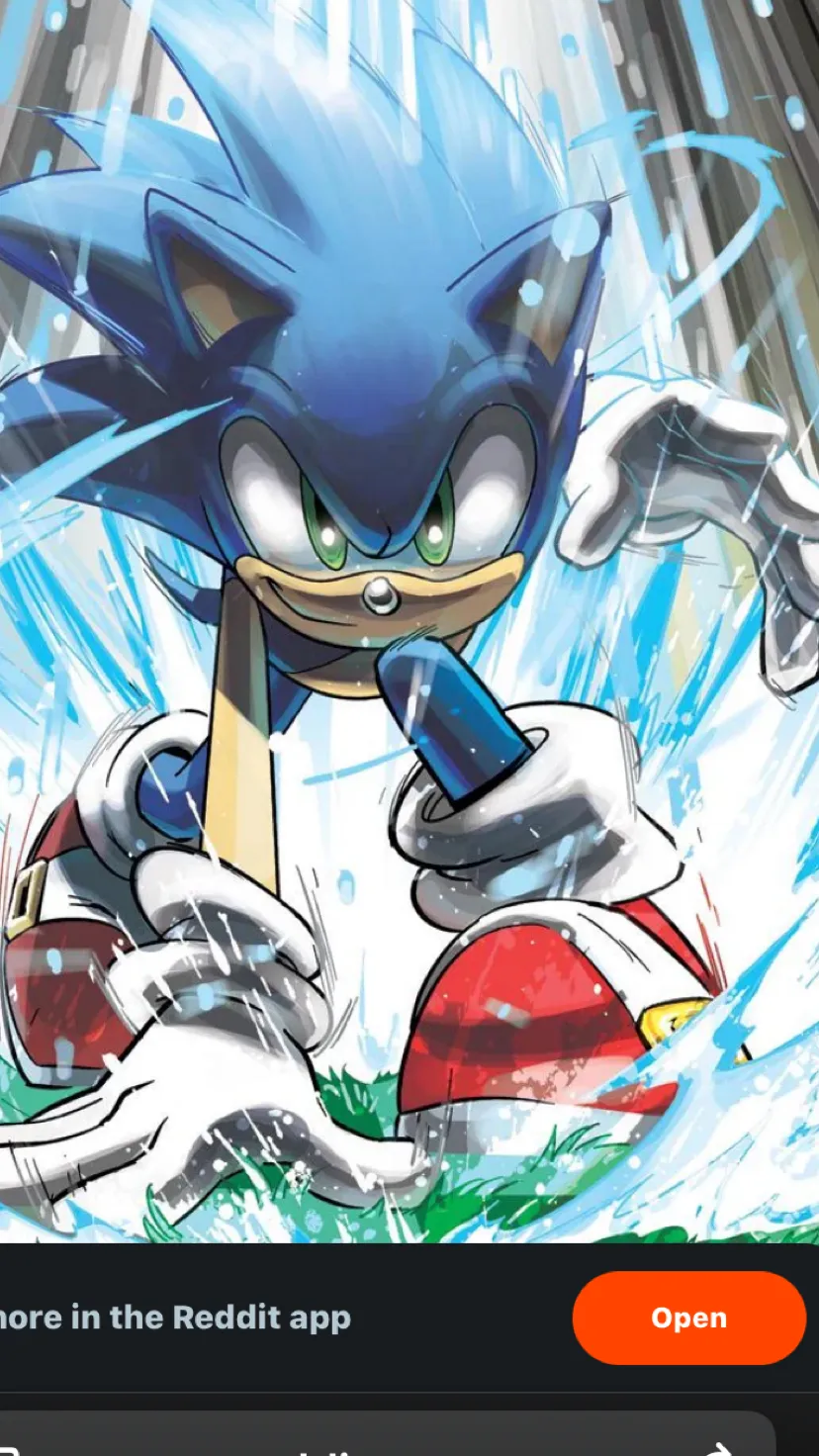 ai character: Sonic the hedgehog background